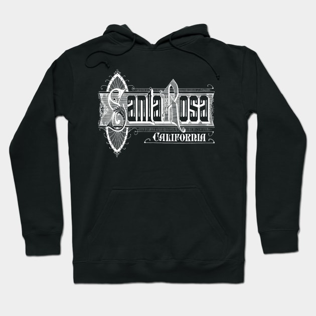 Vintage Santa Rosa, CA Hoodie by DonDota